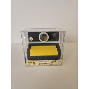 Polaroid Camera Post It Sticky Note Dispenser Holder Retro Fun Desk Decor